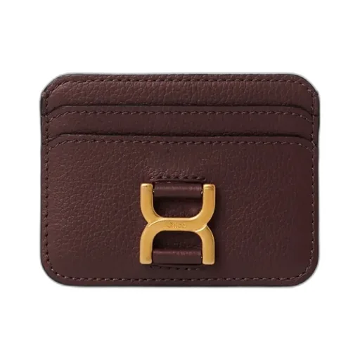 Logo-Plaque Leather Cardholder