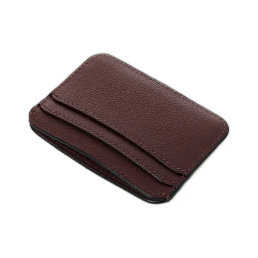 Logo-Plaque Leather Cardholder