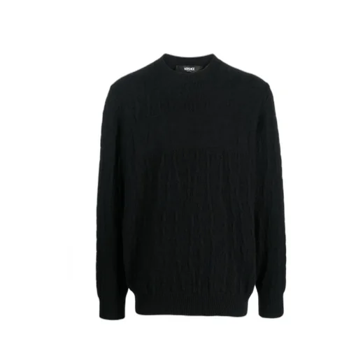Versace Cable-Knitted Crewneck Jumper