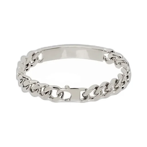Mm6 Maison Margiela Logo Plaque Chain Bracelet