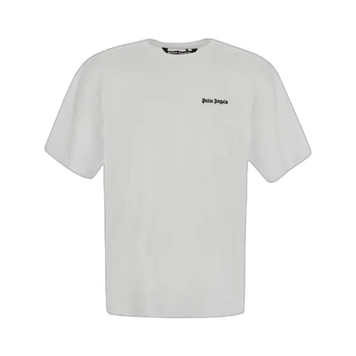 Palm Angels Logo Embroidered Crewneck T-Shirt