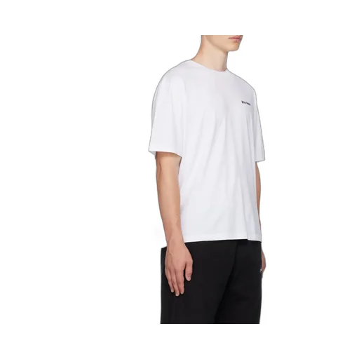 Palm Angels Logo Embroidered Crewneck T-Shirt