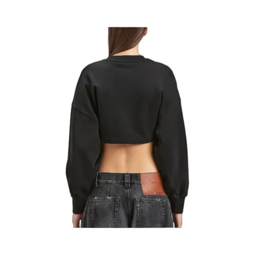 Palm Angels Ruched-Detailed Palm Plaque Sweatshirt