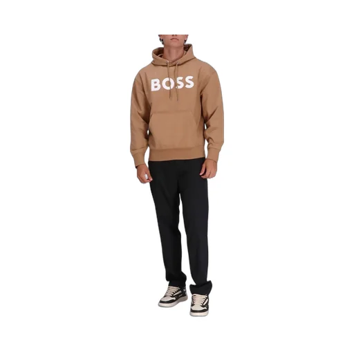 Boss Hugo Boss Logo Printed Drawstring Hoodie
