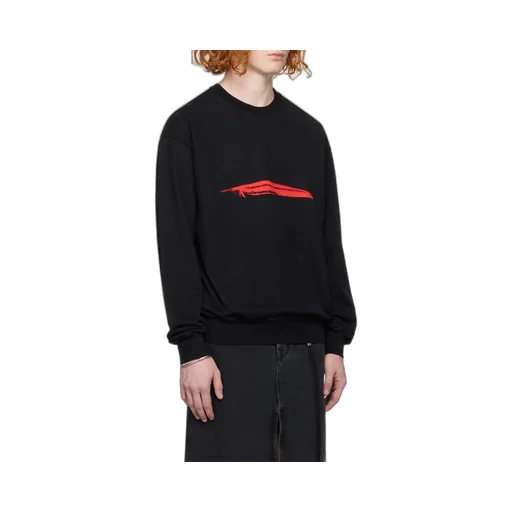 Ann Demeulemeester Logo Printed Crewneck Sweatshirt