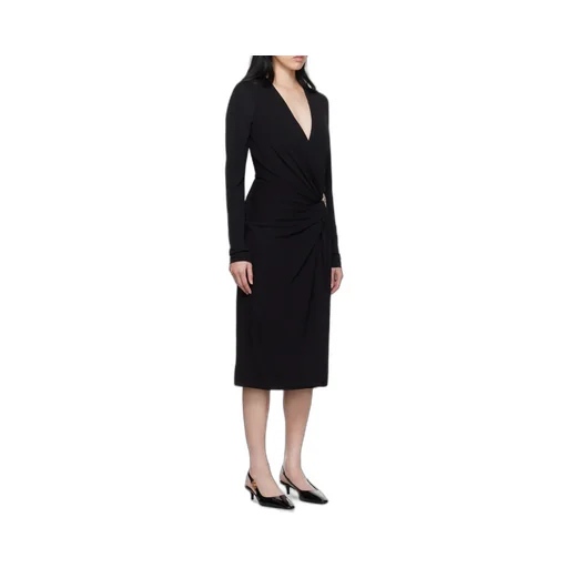Versace Medusa '95 V-Neck Midi Wrapped Dress