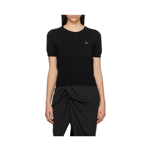 Vivienne Westwood Bea Orb Embroidered Knitted Top