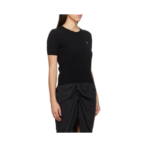 Vivienne Westwood Bea Orb Embroidered Knitted Top