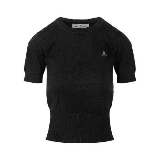 Vivienne Westwood Bea Orb Embroidered Knitted Top