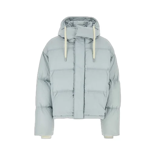 Hooded Pull Rope Down Jacket