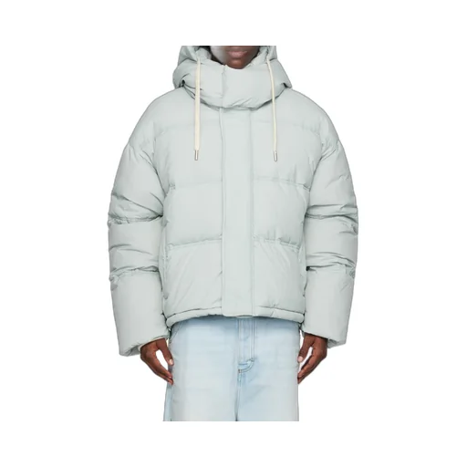 Hooded Pull Rope Down Jacket