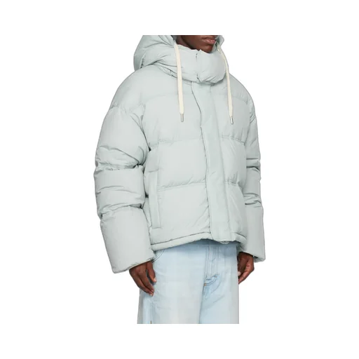 Hooded Pull Rope Down Jacket