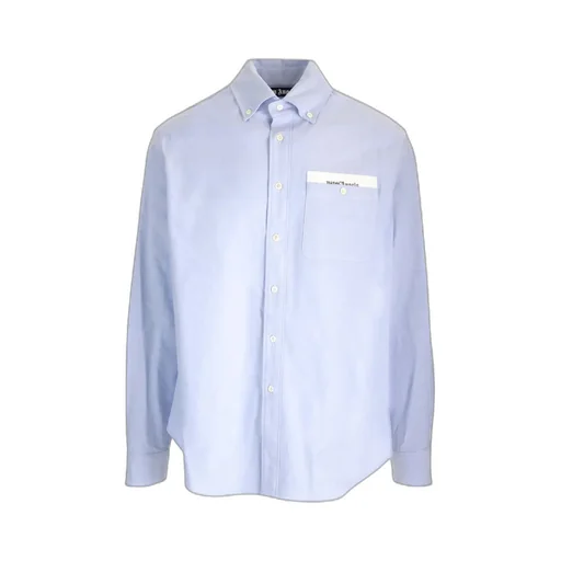 Palm Angels Logo Printed Long-Sleeved Shirt