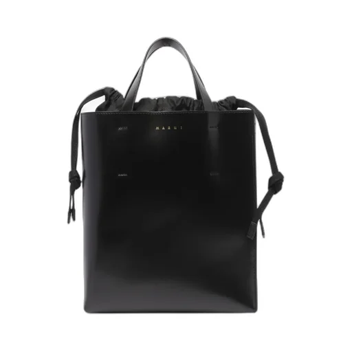 Marni Logo Printed Drawstring Tote Bag