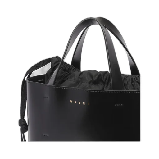 Marni Logo Printed Drawstring Tote Bag