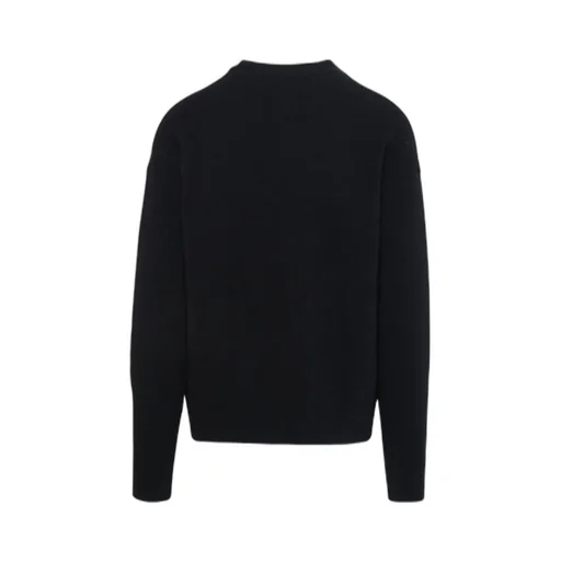 Palm Angels Logo Embroidered Knitted Jumper