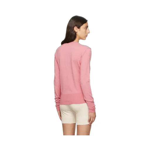 Round-Collar And Long-Sleeved Sweater