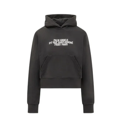Palm Angels Logo Detailed Hoodie