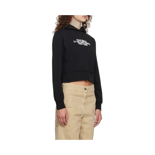 Palm Angels Logo Detailed Hoodie