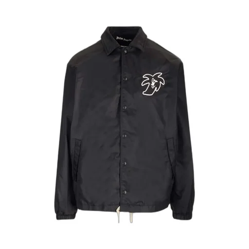 Palm Angels Logo Printed Coat