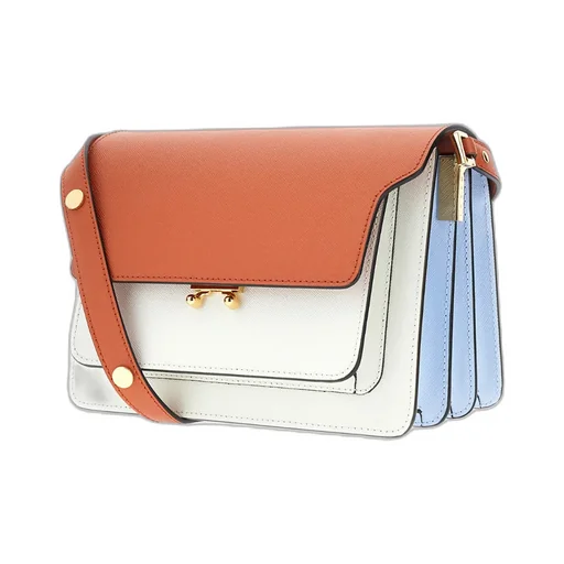 Marni Trunk Colour-Block Foldover Top Tote Bag