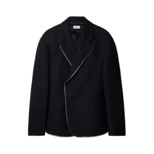 Off-White Zip-Trim Long-Sleeved Blazer