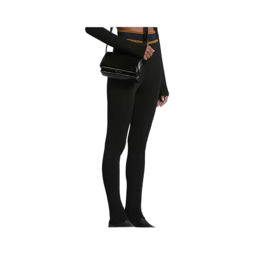 Marni Logo Waistband High Waist Trousers