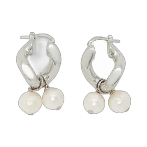 Jil Sander Pearl-Embellished Drop Earrings