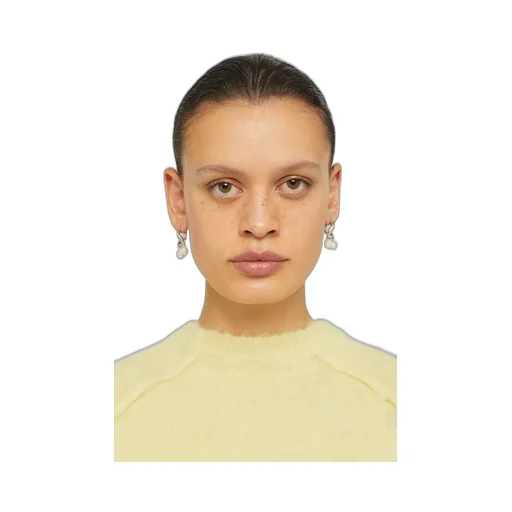 Jil Sander Pearl-Embellished Drop Earrings