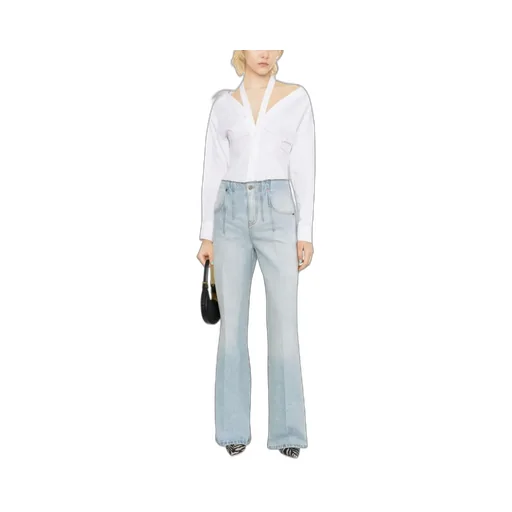 Victoria Beckham High Rise Flared Jeans