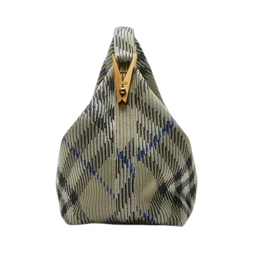 Burberry Medium Peg Checked Zipped Tote Bag