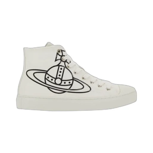 Vivienne Westwood Plimsoll Orb Printed High-Top Sneakers