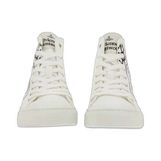 Vivienne Westwood Plimsoll Orb Printed High-Top Sneakers