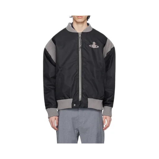 Vivienne Westwood Orb Embroidered Zipped Jacket