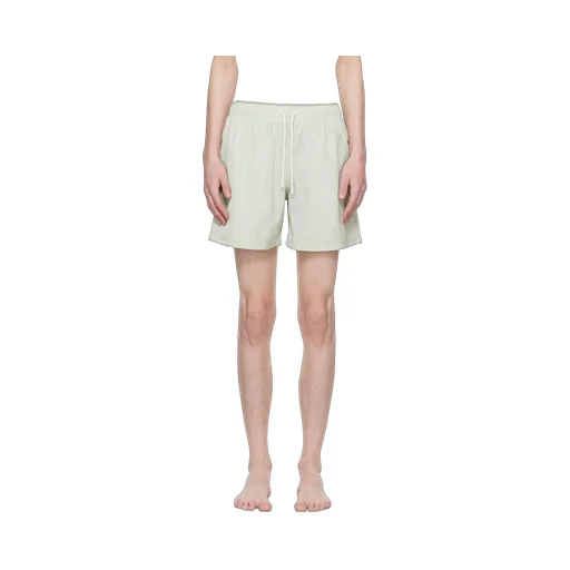 Palm Angels Logo Embroidered Drawstring Swim Shorts