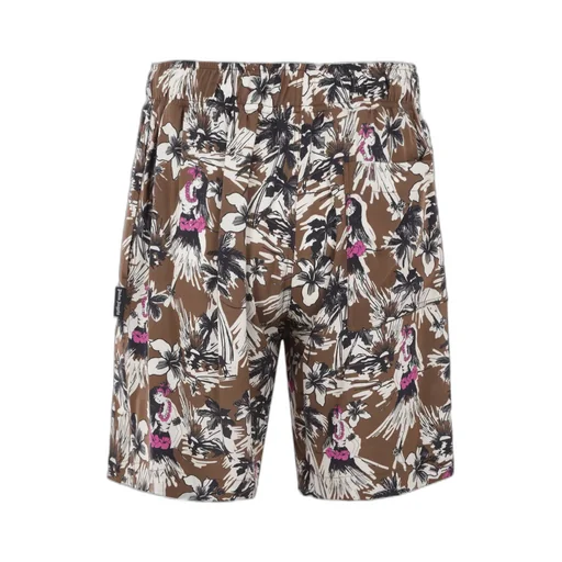 Palm Angels Hula Printed Drawstring Shorts