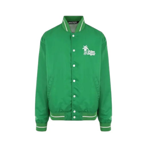 Palm Angels Logo Printed Bomber Jacket