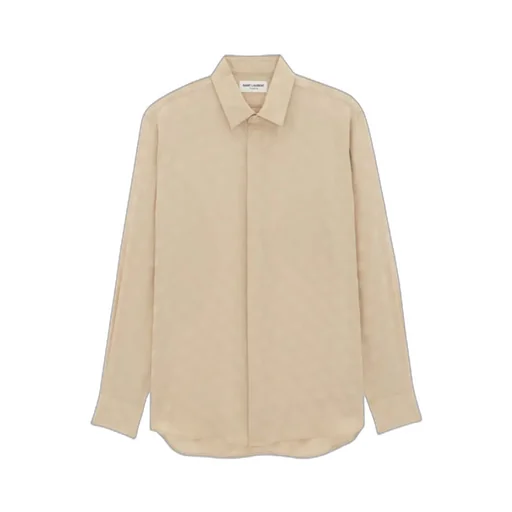 Saint Laurent Dotted Long-Sleeved Shirt