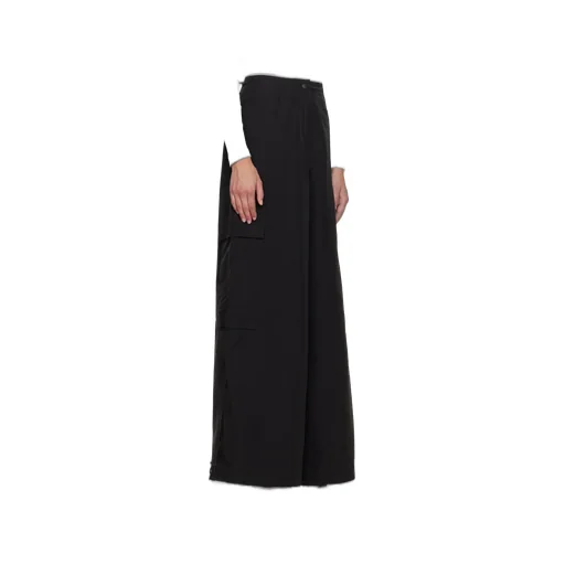 Palm Angels Drawstring Hem Wide Leg Trousers