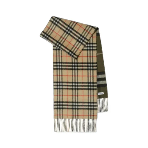 Burberry Checkered Fringed Scarf