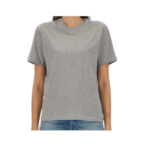Ami Paris Logo Embroidered Crewneck T-Shirt
