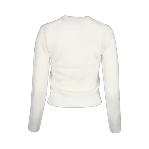 Pattern Inlaid Round Neck Sweater