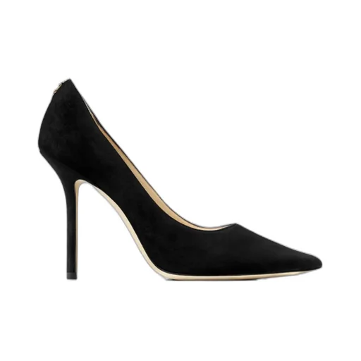 Love Series Button-Trimmed Pointed Heels