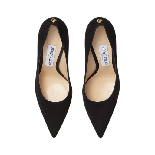 Love Series Button-Trimmed Pointed Heels
