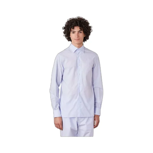 Pointed Collar Long-Sleeved Shirt