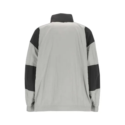 Logo-Patch Colour-Block Hooded Jacket