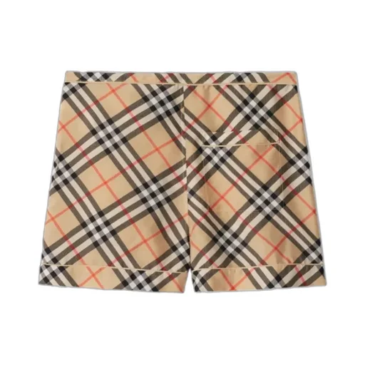 Burberry Check Printed Drawstring Shorts