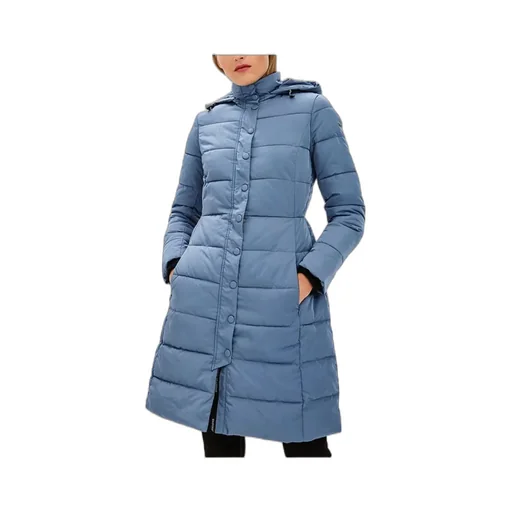A Cotton-Padded Suit With A Hooded Jacket