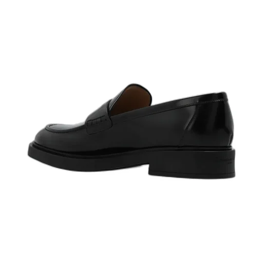 Gianvito Rossi Harris Round-Toe Slip-On Loafers