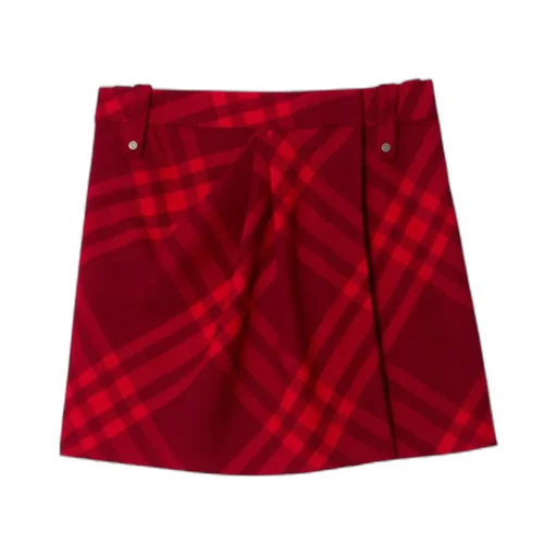 Burberry Plaid Pleated Mini Skirt